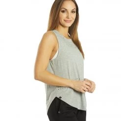 Glyder Mood Yoga Tank Heather Grey