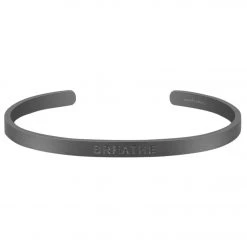 Mantraband Breathe Bold Bracelet Matte Black