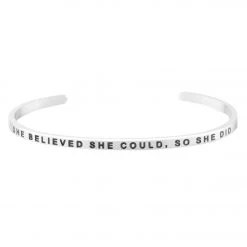 ACCESSORIES Mantraband She Believed She Could, So She Did Bracelet