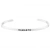 Mantraband Namaste Bracelet Silver ACCESSORIES 2 Mantraband Namaste Bracelet Silver ACCESSORIES
