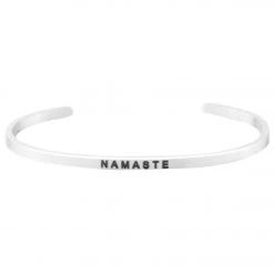 Mantraband Namaste Bracelet Silver ACCESSORIES