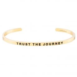 ACCESSORIES Mantraband Trust The Journey Bracelet Yellow Gold 7 ACCESSORIES Mantraband Trust The Journey Bracelet Yellow Gold