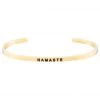 Mantraband Namaste Bracelet Yellow Gold