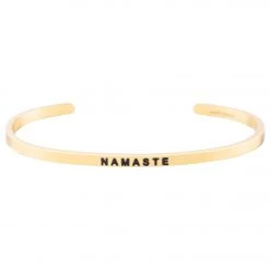 Mantraband Namaste Bracelet Yellow Gold