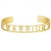 ACCESSORIES Mantraband Warrior Statement Bracelet Yellow Gold