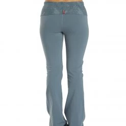 Hard Tail Contour Rolldown Bootleg Flare Pant Steel Blue CLOTHING