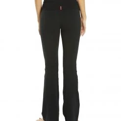 Hard Tail Flare Bootcut Flat Waist Pant Black CLOTHING 11 Hard Tail Flare Bootcut Flat Waist Pant Black CLOTHING