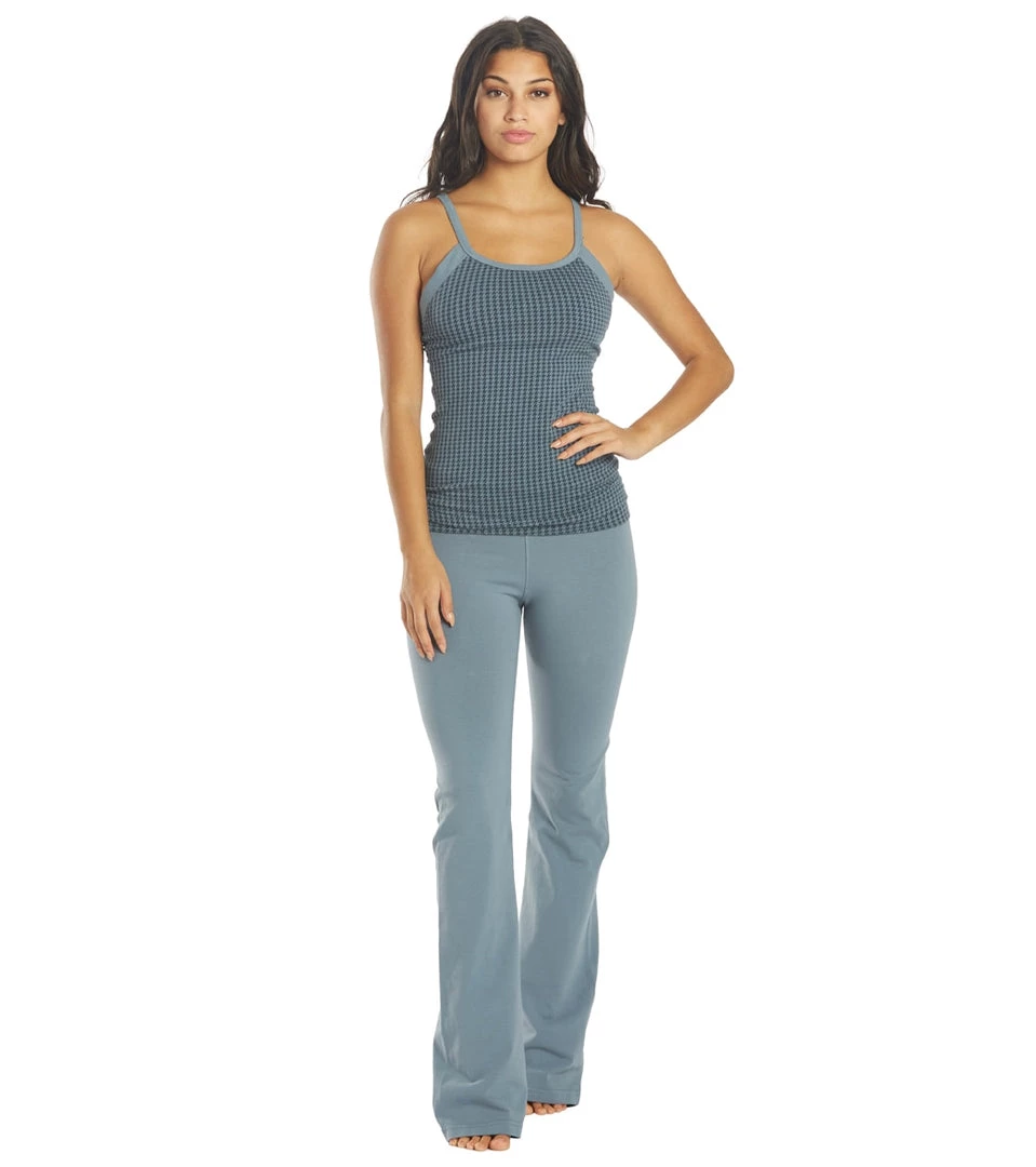 Hard Tail Contour Rolldown Bootleg Flare Pant Steel Blue CLOTHING 6 Hard Tail Contour Rolldown Bootleg Flare Pant Steel Blue CLOTHING