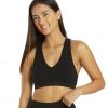Hard Tail Double V Sports Bra Black CLOTHING