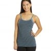 Women Hard Tail Fastback Bra Tank Steel Blue