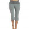 Hard Tail Contour Rolldown V-Split Capris Bullet CLOTHING
