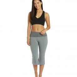 Hard Tail Contour Rolldown V-Split Capris Bullet CLOTHING
