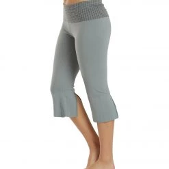 Hard Tail Contour Rolldown V-Split Capris Bullet CLOTHING