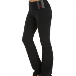 CLOTHING Hard Tail Double Sport Stripe Bootleg Flare Pant Black 14 CLOTHING Hard Tail Double Sport Stripe Bootleg Flare Pant Black