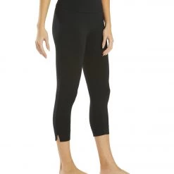 Hard Tail Rolldown Pedal Pusher Capris Black