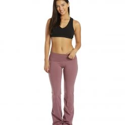 CLOTHING Hard Tail Rolldown Superlow Bootleg Flare Crush Heather