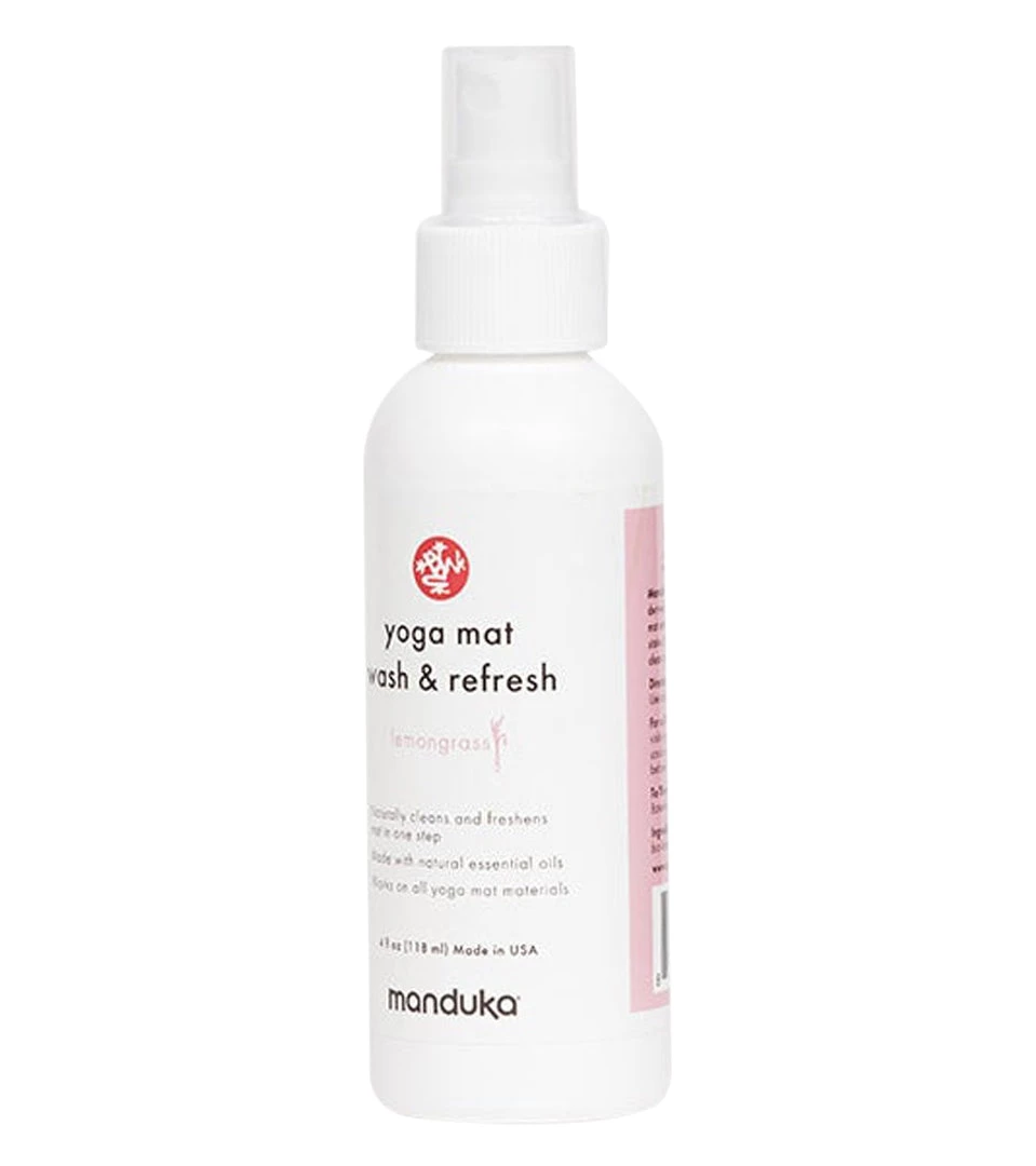 Manduka Mat Wash & Refresh 4 Oz Lemongrass Yoga Mat Cleaners 3 Manduka Mat Wash & Refresh 4 Oz Lemongrass Yoga Mat Cleaners