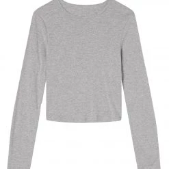 Bella + Canvas Long Sleeve Micro Rib Tee Athletic Heather