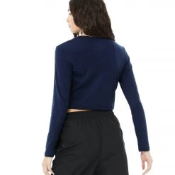 CLOTHING Bella + Canvas Long Sleeve Micro Rib Tee Solid Ink Blend 10 CLOTHING Bella + Canvas Long Sleeve Micro Rib Tee Solid Ink Blend