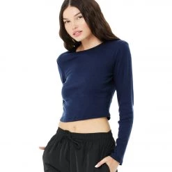 CLOTHING Bella + Canvas Long Sleeve Micro Rib Tee Solid Ink Blend 13 CLOTHING Bella + Canvas Long Sleeve Micro Rib Tee Solid Ink Blend