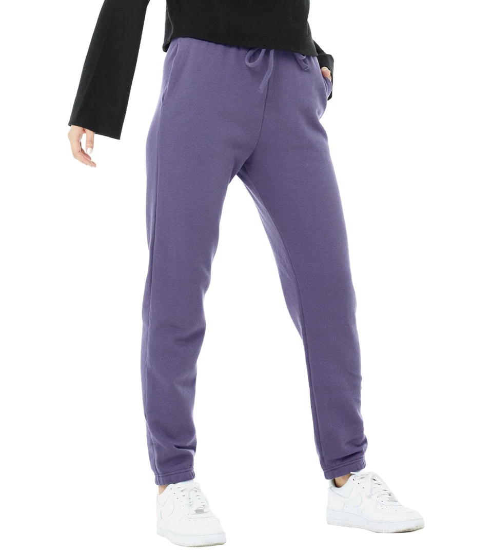 Bella + Canvas Fleece Sweatpants Wisteria 3 Bella + Canvas Fleece Sweatpants Wisteria