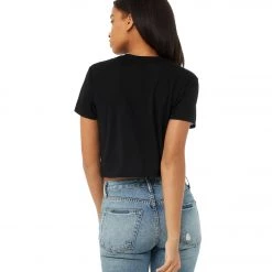 Bella + Canvas The Crop Tee Black