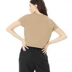 Bella + Canvas The Crop Tee Driftwood 10 Bella + Canvas The Crop Tee Driftwood