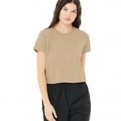 Bella + Canvas The Crop Tee Driftwood 13 Bella + Canvas The Crop Tee Driftwood
