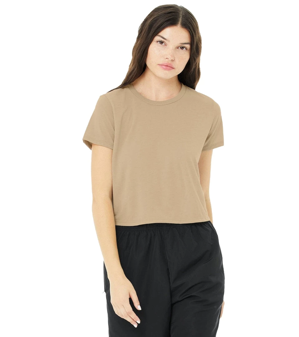 Bella + Canvas The Crop Tee Driftwood 8 Bella + Canvas The Crop Tee Driftwood