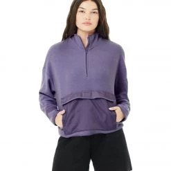 Bella + Canvas Sueded 1/2 Zip Pullover CLOTHING