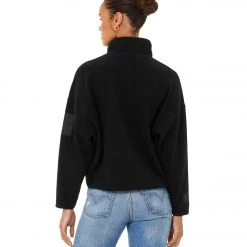 CLOTHING Bella + Canvas Sueded 1/2 Zip Pullover Black