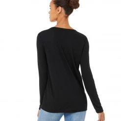 Bella + Canvas Daily Long Sleeve Tee Black CLOTHING 10 Bella + Canvas Daily Long Sleeve Tee Black CLOTHING