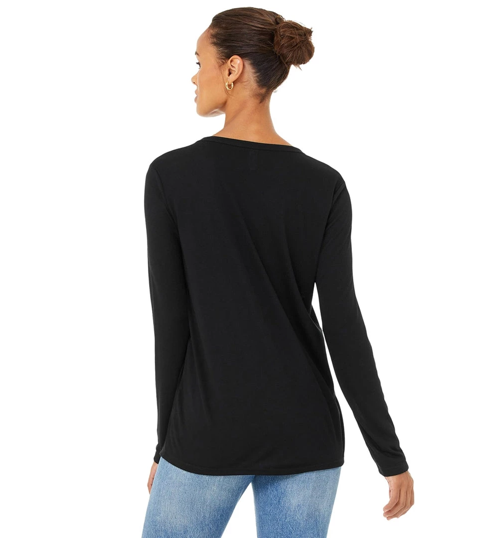 Bella + Canvas Daily Long Sleeve Tee Black CLOTHING 5 Bella + Canvas Daily Long Sleeve Tee Black CLOTHING