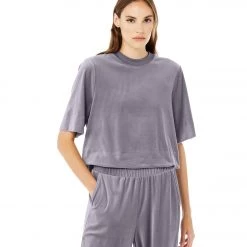 Bella + Canvas Velour Cult Tee Chess Grey