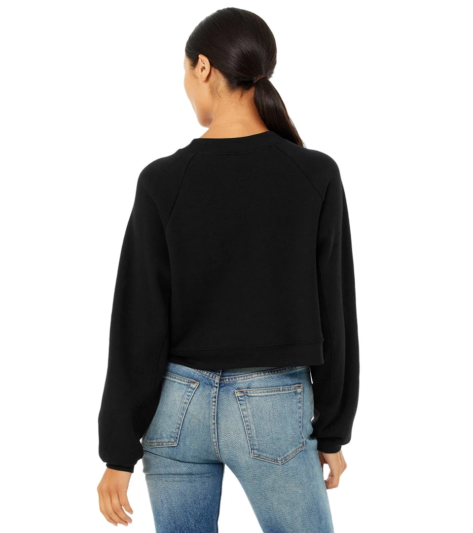 CLOTHING Bella + Canvas Raglan Sweatshirt Black 5 CLOTHING Bella + Canvas Raglan Sweatshirt Black