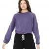 Bella + Canvas Raglan Sweatshirt Wisteria CLOTHING 1 Bella + Canvas Raglan Sweatshirt Wisteria CLOTHING