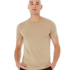 Bella + Canvas Sueded Airlume Crew Tee Driftwood