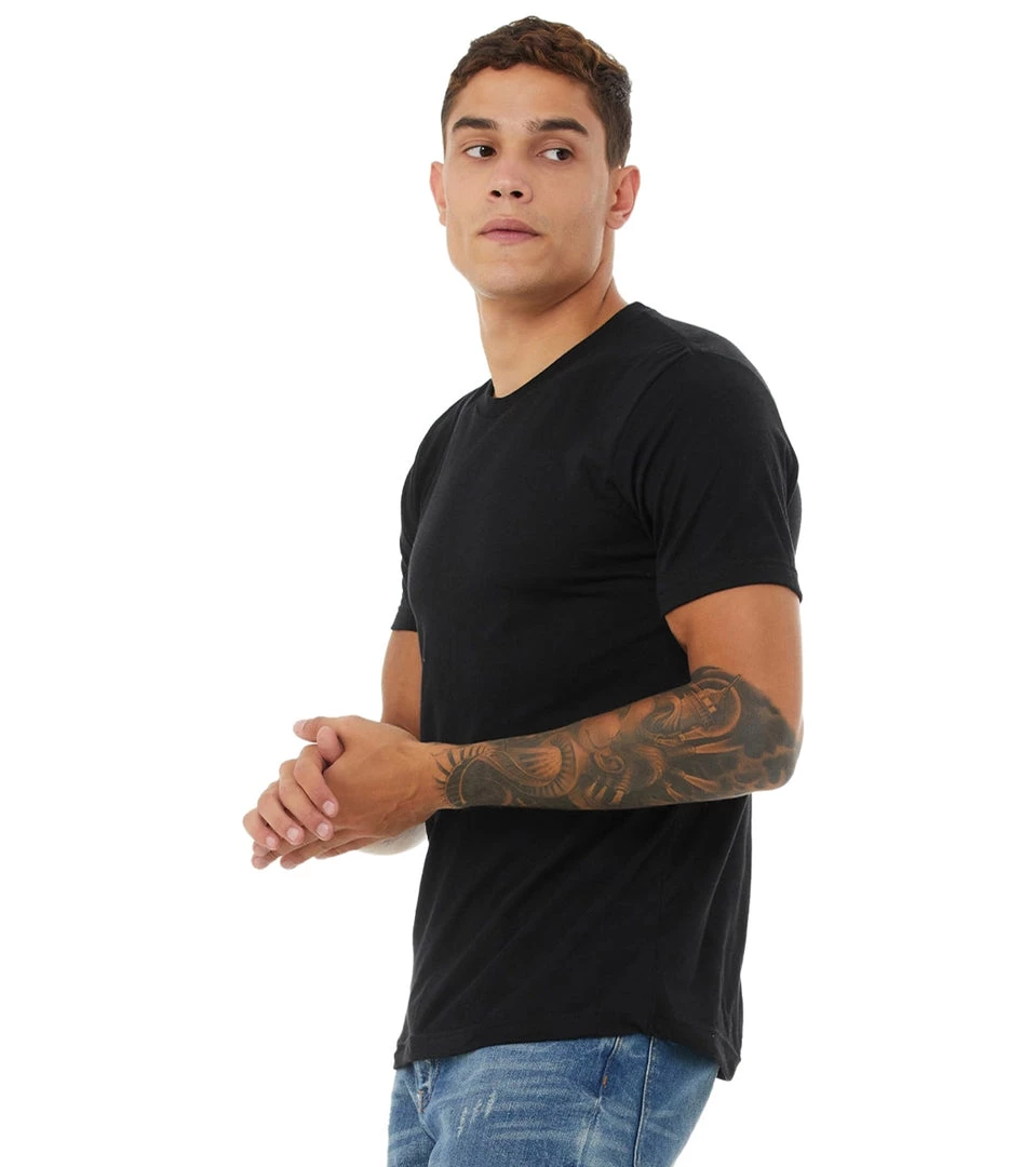 Bella + Canvas Triblend Crew Tee Solid Black Triblend 4 Bella + Canvas Triblend Crew Tee Solid Black Triblend