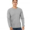 CLOTHING Bella + Canvas Sueded Airlume Long Sleeve Tee Athletic Heather
