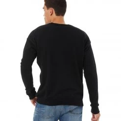 Bella + Canvas Crew Sweatshirt Black CLOTHING 10 Bella + Canvas Crew Sweatshirt Black CLOTHING