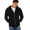 Bella + Canvas Total Zip Hoodie Black