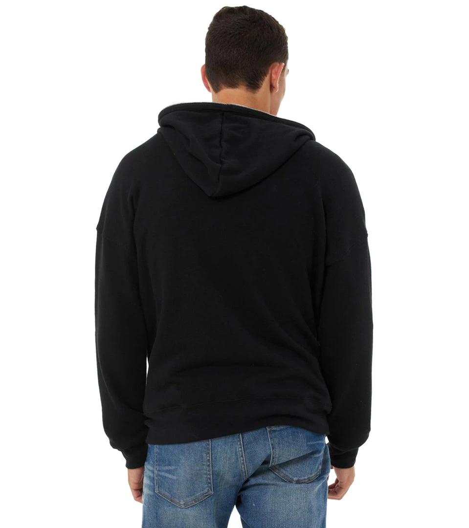 Bella + Canvas Total Zip Hoodie Black 5 Bella + Canvas Total Zip Hoodie Black