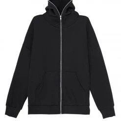 Bella + Canvas Total Zip Hoodie Black 11 Bella + Canvas Total Zip Hoodie Black