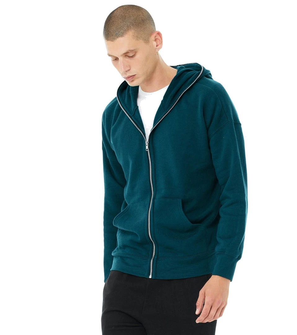 Bella + Canvas Total Zip Hoodie Atlantic CLOTHING 8 Bella + Canvas Total Zip Hoodie Atlantic CLOTHING