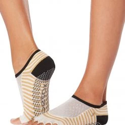 Toesox Bellarina Half-Toe Yoga Grip Socks Offset