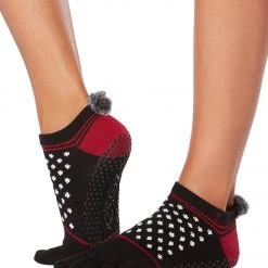 Toesox Low Rise Full-Toe Yoga Grip Socks Sleigh CLOTHING