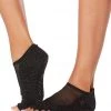Toesox Luna Half-Toe Yoga Grip Socks Glisten 1 Toesox Luna Half-Toe Yoga Grip Socks Glisten