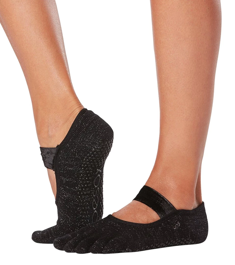 Toesox Organic Mia Grip Full Toe Socks Gala ACCESSORIES 5 Toesox Organic Mia Grip Full Toe Socks Gala ACCESSORIES