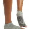 Gaiam Grippy Toeless Yoga Socks Heather Grey/Black ACCESSORIES