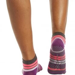 Gaiam Toeless Yoga Socks Pink/Purple